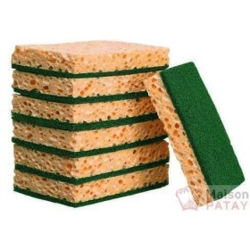 ENTRETIEN : 10XEPONGE RECURER VERT SPONTEX