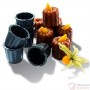TOILES, FEUILLES CUISSON : 6 CANNELES EXOGLASS DIA 45MM