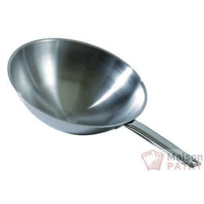 BATTERIE DE CUISINE INOX : WOK  - 35