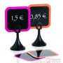ETIQUETTAGE ET AFFICHAGE : 10 ETIQUETTES NEON ROSE 70X70