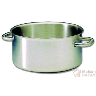 BATTERIE DE CUISINE INOX : FAITOUT  SOUS C - 24