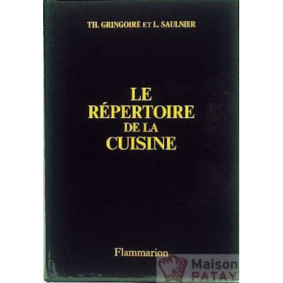 FORMATION PROFESSIONNELLE : REPERTOIRE CUISINE   GRINGOIRE
