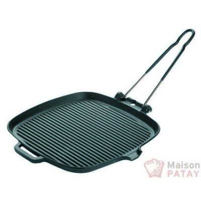 FONTE EMAILLEE : GRILL CARRE 25,5 X 25,5CM