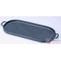 FONTE EMAILLEE : GRILL GEANT OVALE NOIR 53X23CM