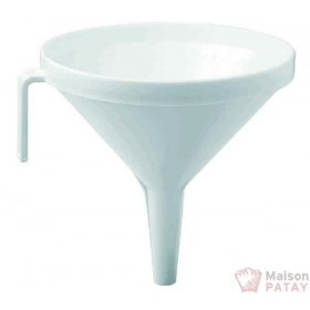 ACCESSOIRES INOX : ENTONNOIR PLASTIQUE BLANC 16X16
