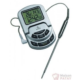 THERMOMETRES ET MINUTEURS : THERMOMETRE 0/300° SONDE+ALARM
