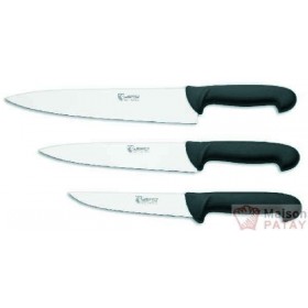 COUTEAUX EUROPEENS : COUTEAUX CHEF 25CM NOIR SURMOULE