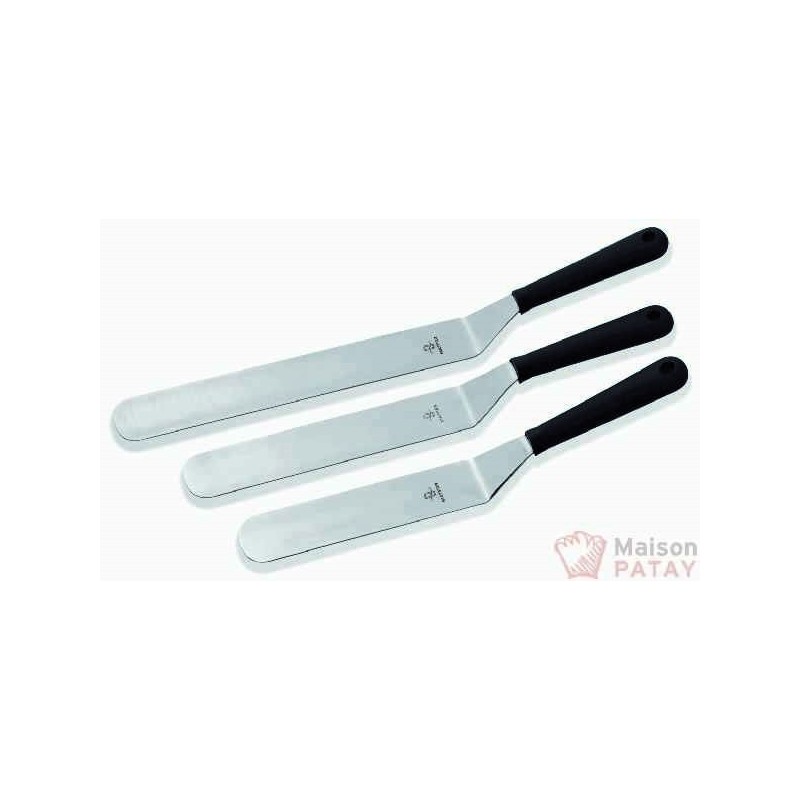 Ustensiles : spatule coudee inox l 240