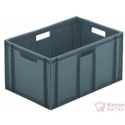 BACS EUROPE ET DIVERS : BAC GERBABLE PL 600X400X319 60L GR