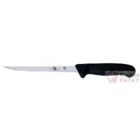 COUTEAUX EUROPEENS : COUTEAU FILET POISSON NOIR18CM