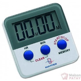 THERMOMETRES ET MINUTEURS : MINUTEUR DIGITAL 20 H