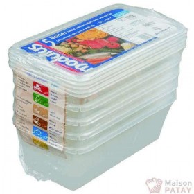 BACS MODULUS : 5 BOITES RIGIDES 1/3-A/C- 3,5L