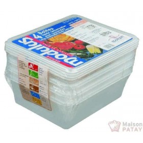 BACS MODULUS : 4 BOITES RIGIDES 1/2-A/C - 4L