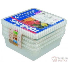 BACS MODULUS : 4 BOITES RIGIDES 2/3-A/C - 8L