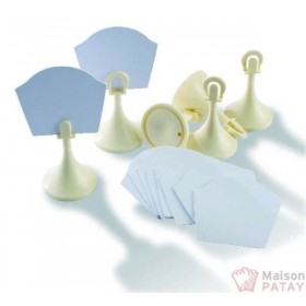 AFFICHAGE : BLISTER  6 PORTE ETIQUETTE PP H 65