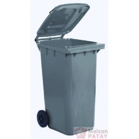POUBELLE 120L GRIS