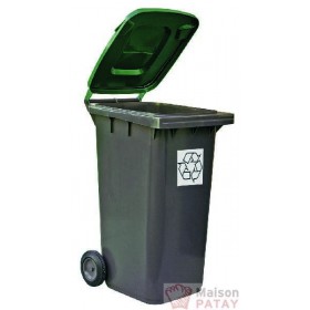 POUBELLE 120L TRI SELECT VERT