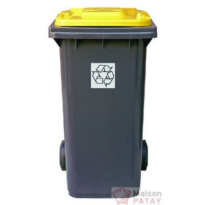 POUBELLE 120L TRI SELECT JAUNE