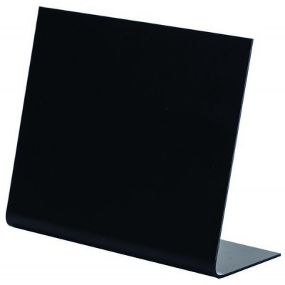 10 CHEVALETS PVC NOIR 7X6CM