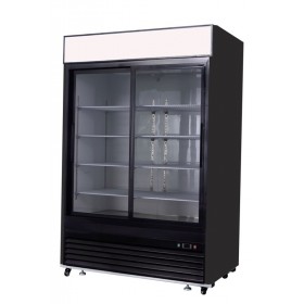 ARMOIRE DE PRESENTATION 2 PORTES VITREES POSITIVE - 1270 L