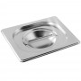 COUVERCLE POUR BAC GN 1/6 AVEC POIGNEE - EN INOX