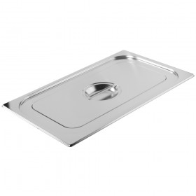 COUVERCLE POUR BAC GN 1/1 AVEC POIGNEE - EN INOX