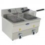 FRITEUSE ELECTRIQUE 2 x 8 L - CUVE EMBOUTIE