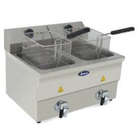 FRITEUSE ELECTRIQUE 2x8L - CUVE EMBOUTIE