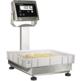 BALANCE COLONNE DIGITALE INOX JUSQU'A 30 KG/5 G