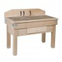 table de découpe boucherie, table billot, table de découpe, plot de boucher, billot de boucher