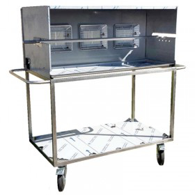 tourne broche, plat inox barbecue, rotisserie, rotisserie roanne, a rotir, rotir, four a rotir, la rotisserie