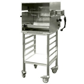 tourne broche à gaz, rotisserie roanne, la rotisserie, rotisserie, machine à rôtir, rôtir, plat à rôtir inox