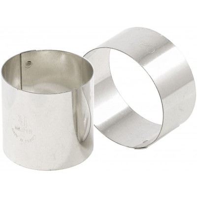 4 NONETTES A MOUSSE INOX 8X4.5 CM