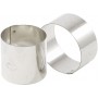 4 NONETTES A MOUSSE INOX 8X4.5 CM