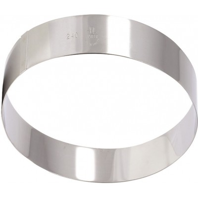 CERCLE A MOUSSES INOX H 4,5 CM - DIAM. 28 CM