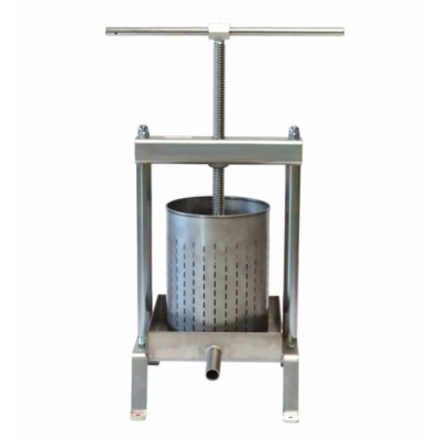 Pressoir manuel de 8,5 litres fabriqué en France, usage polyvalent : pressoir à fruits, pressoir à légumes, pressoir à miel