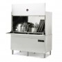Lave-ustensiles pro économe en eau, modèle UX-1300 de marque Sammic. En inox, panier 132x70 cm et 82 cm de hauteur utile.