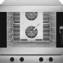 Four mixte vapeur SMEG 6 plaques 600x400 mm ou GN1/1 avec ouverture de porte au choix : charnière gauche ou droite.