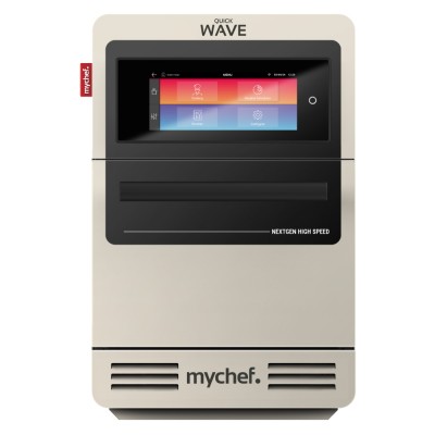 Four à cuisson accélérée Mychef beige, modèle tactile monophasé Quick Wave 1 avec filtre catalytique
