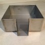 Maie à bords hauts pour pressoir à miel en inox fabriquée en France. Rehaussement pour éviter que les miels denses ne débordent.