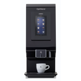 Machine à boissons chaudes professionnelle Animo OptiVend 32s Touch compacte pour bureaux, hôtels et espaces professionnels.