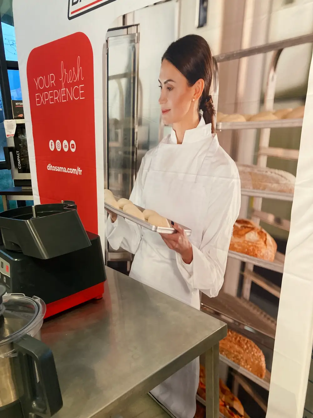 L'éminceur de légumes Dito Sama a fait ses preuves lors de la démonstration des appareils de cuisine professionnelle de la marque chez Maison Patay.
