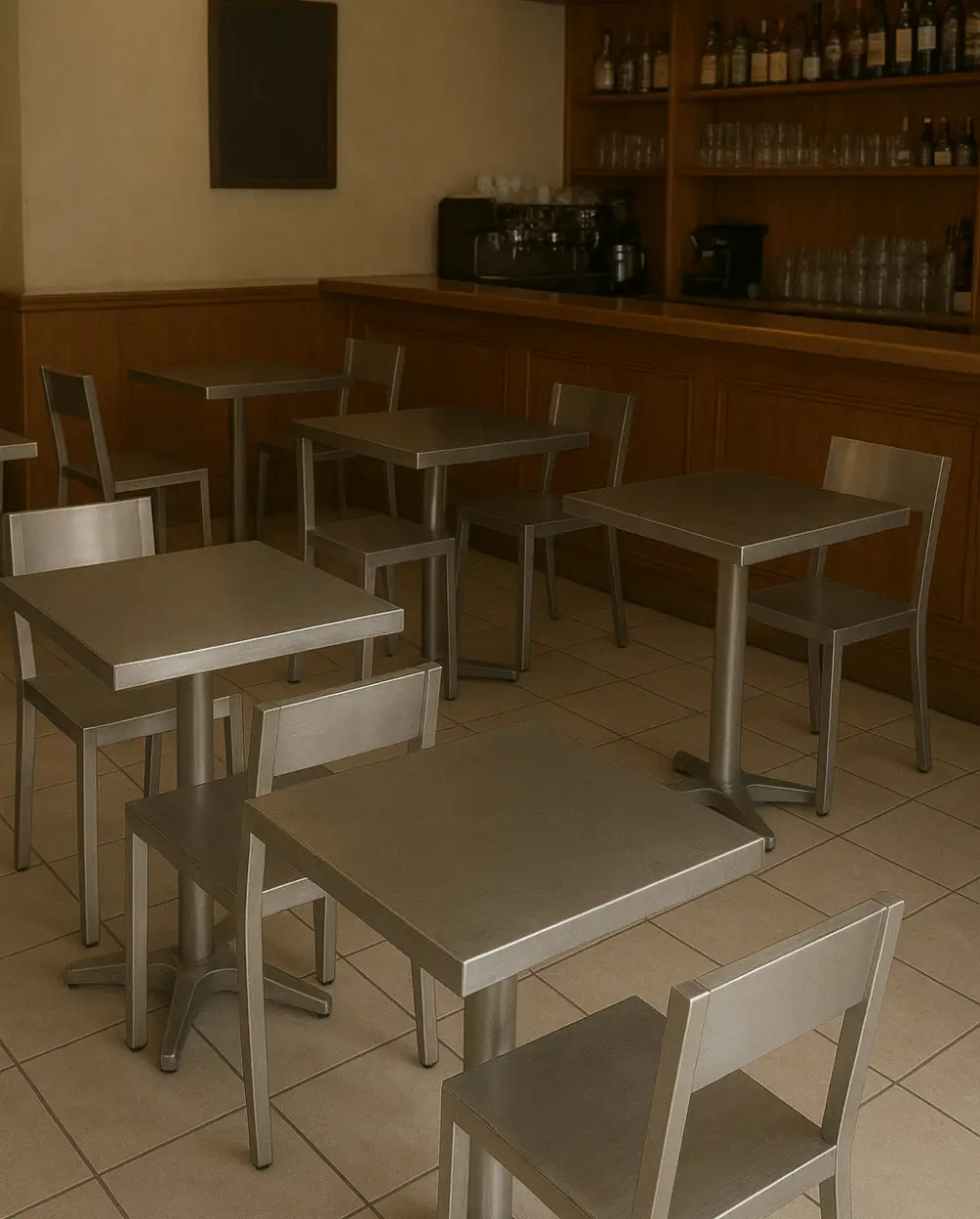 Faites fabriquer en France votre mobilier inox sur mesure ! Maison Patay, fabricant de mobilier inox pour les bars, les cafés, les hôtels, les restaurants…