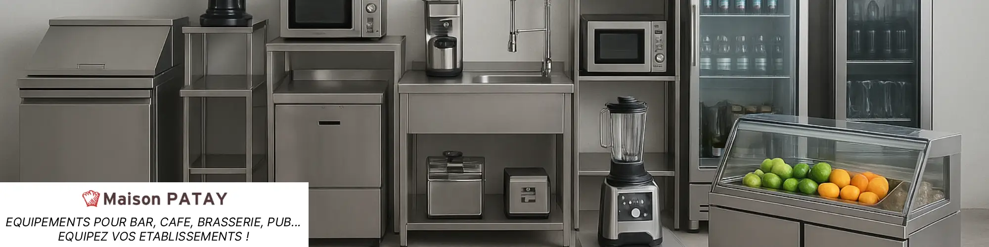 Commandez vos meubles à boissons pour professionnels chez Maison Patay : armoire à boissons, réfrigérateur à boissons, fontaine à eau, fontaine à vin...
