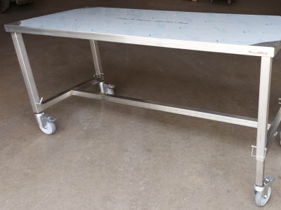 Table inox ergonomique à hauteur variable